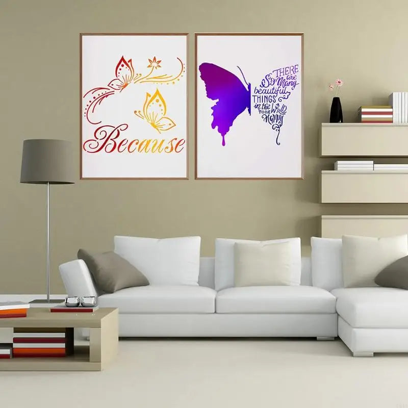 BowLift | FloraCraft Wings | Butterfly Stencil Set | 16 Designs for Creative DIY Projects