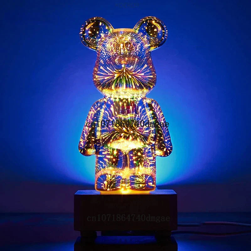 Magical 3D Fireworks Projection Mood Lamp - StarBear | Bowlift