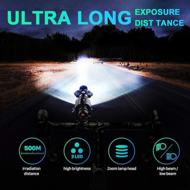 BowLift | Three Head Rechargeable Rotatable Flashlight