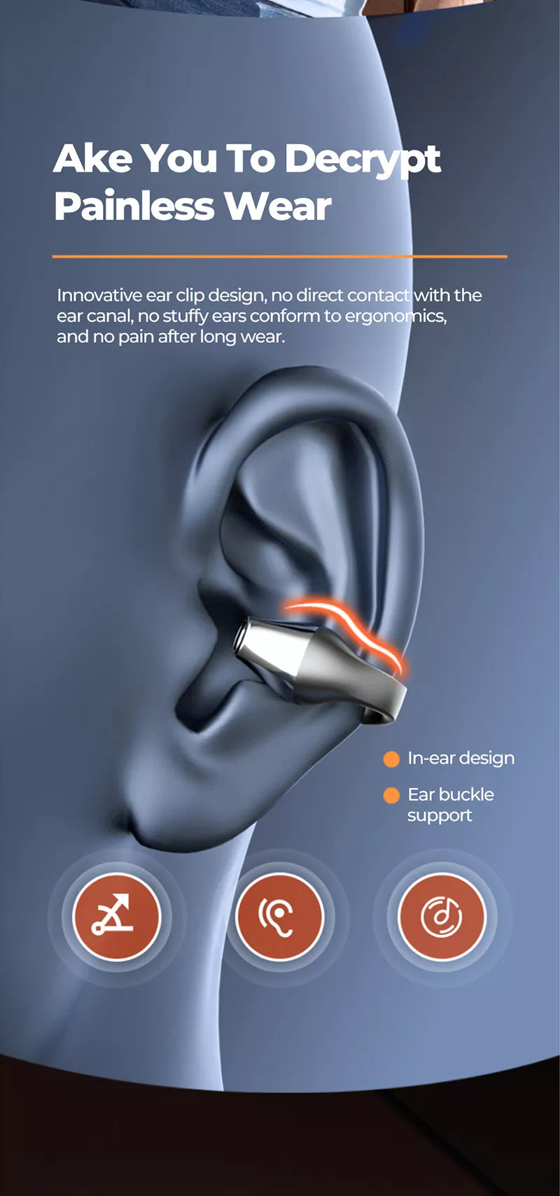 BowLift | Ear Clip Bluetooth Headset