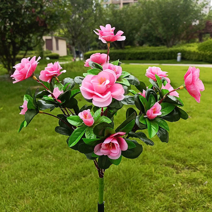 BowLift | FloraGlow Solar Garden Lamp | Azalea Design | LED | Weatherproof & Wireless | 8h Light Time