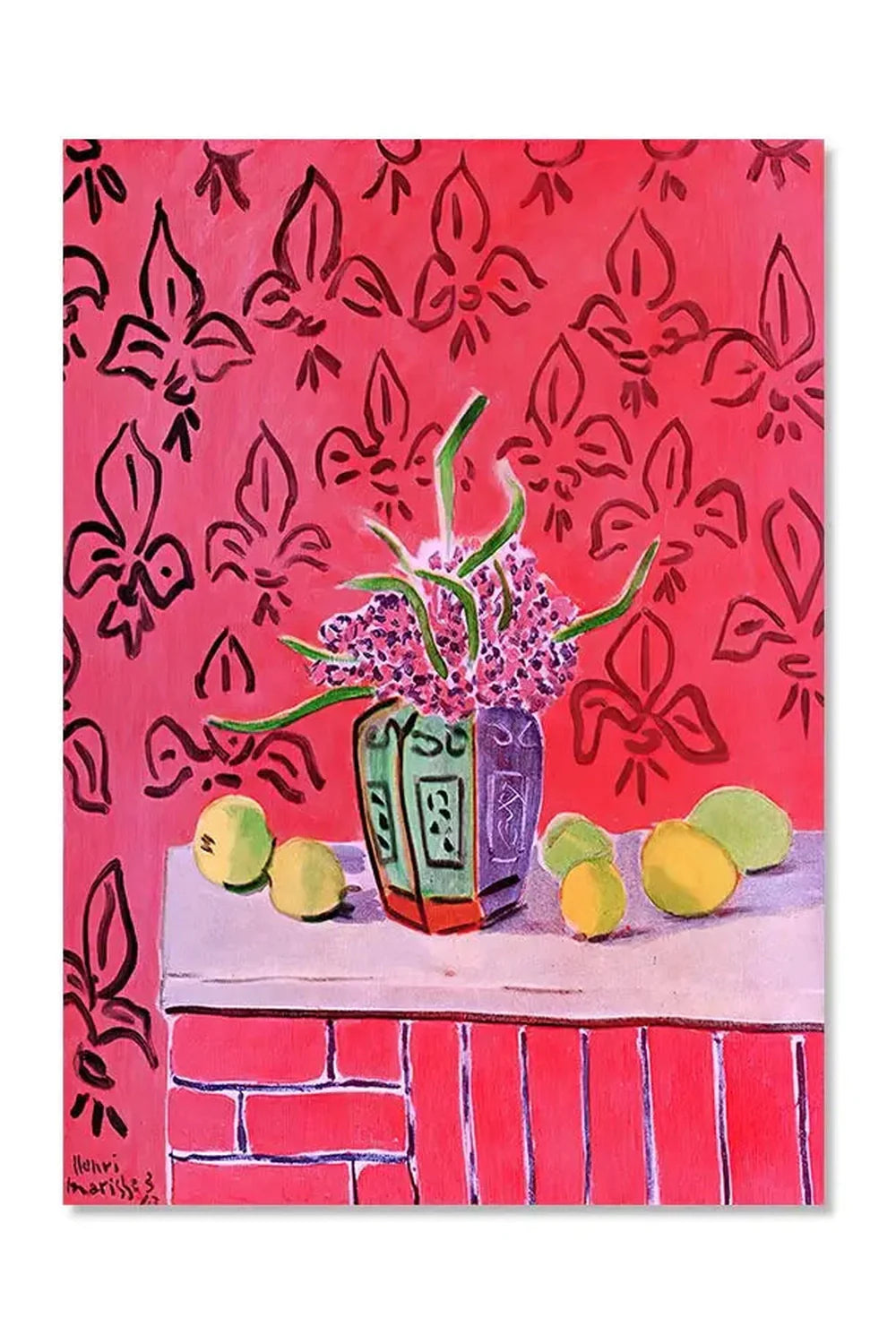 Aesthetic Matisse Retro Canvas Poster | Bowlift