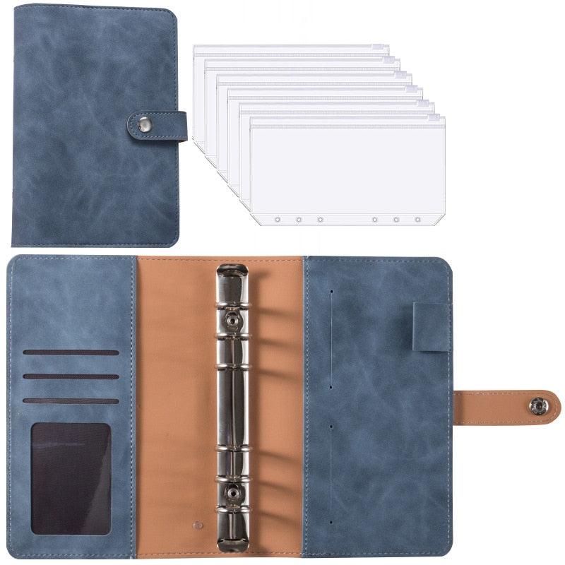 BowLift | Financial Planner Leather Multi Pocket Bill Organizer Notebook