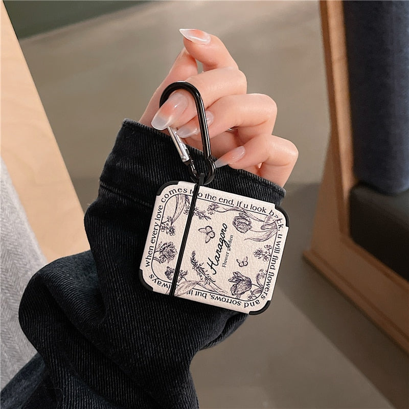 BowLift | Artistic Flower Leather Airpods Case