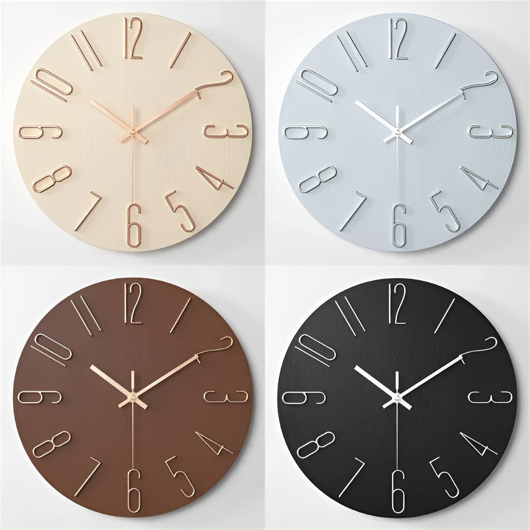 3D Wall Clock – Modern and Elegant | Decorative Wall Clock for Living Room and Office | Bowlift