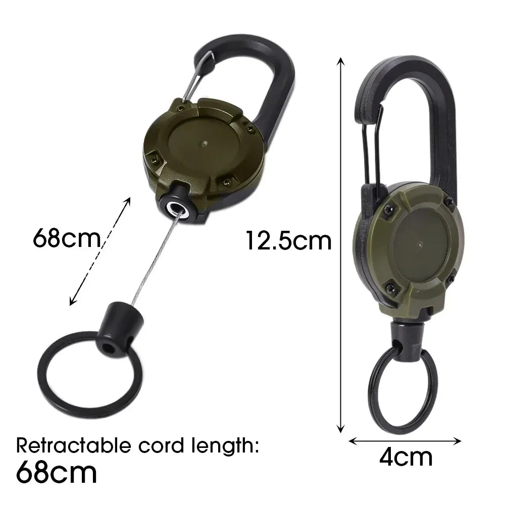 BowLift | Trail Lock Anti-Lost Retractable Carabiner Keychain