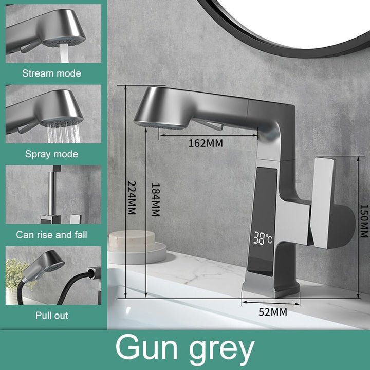 BowLift | Elegant Temperature Display Smart Faucet
