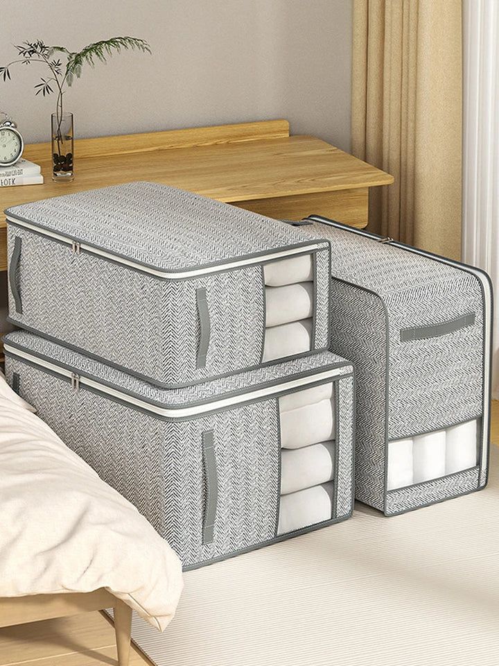 BowLift | Stowella Storage Bag | Tear-resistant & Washable | With Handle & Zipper | 3 Sizes Gray