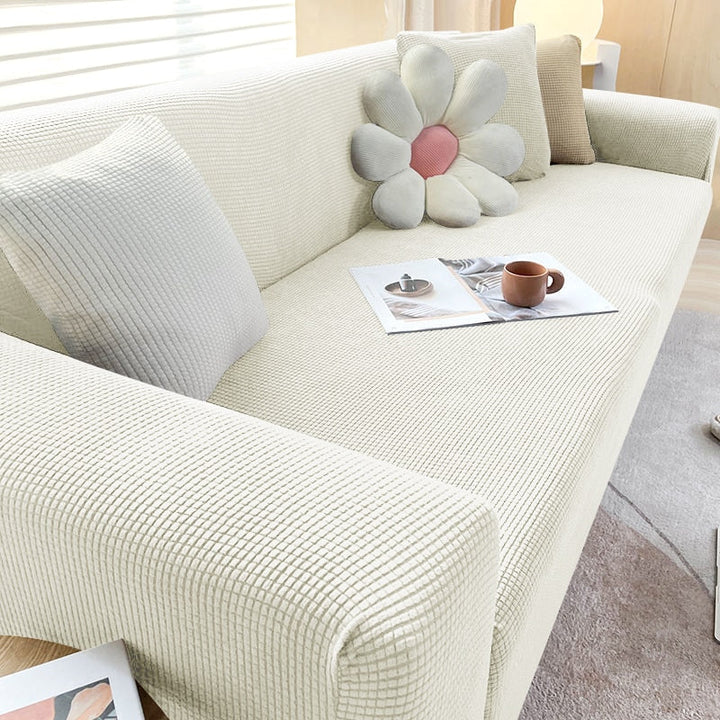 BowLift | Textured Stretch Sofa Cover | Non-Slip, Machine Washable & Protective for 1-Seater, 2-Seater, and 3-Seater Sofas