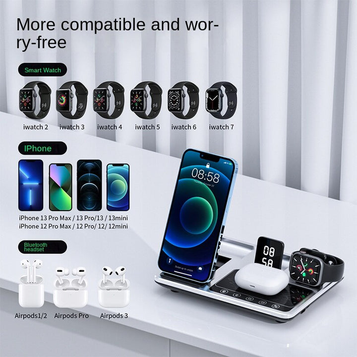 BowLift | All-In-One Wireless Charging Dock Clock