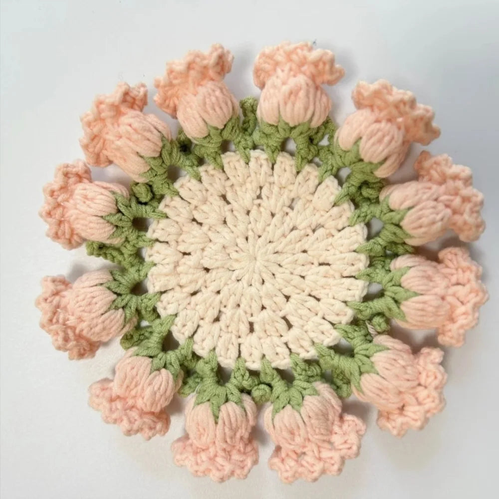 Handcrafted ConvertiBowlifte Yarn Rose Bouquet | Bowlift