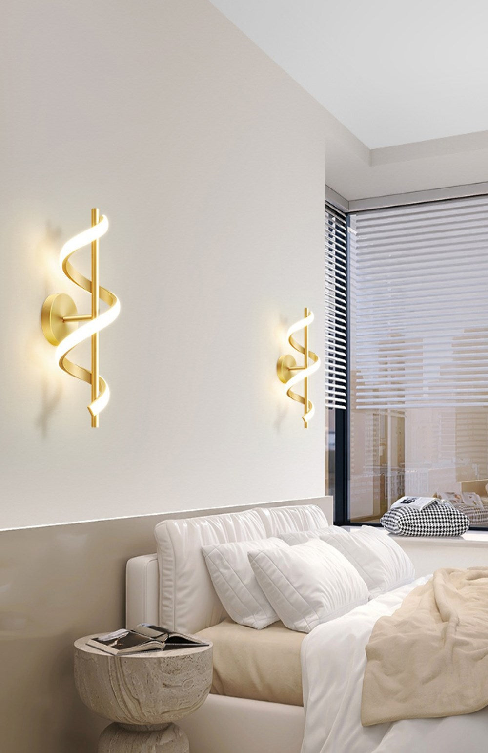 BowLift | SpiralLume – Minimalist LED Wall Light with a Modern Edge