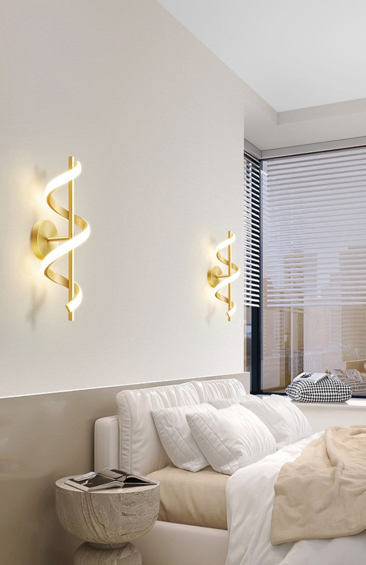 BowLift | SpiralLume – Minimalist LED Wall Light with a Modern Edge