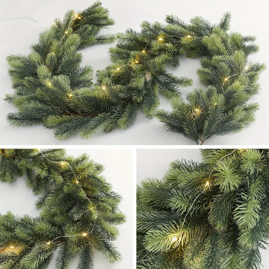 BowLift | LightLux | Artificial Pine Garland with LED Lighting
