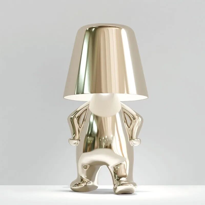 BowLift | Goldie Resin Thinker LED Table Lamp
