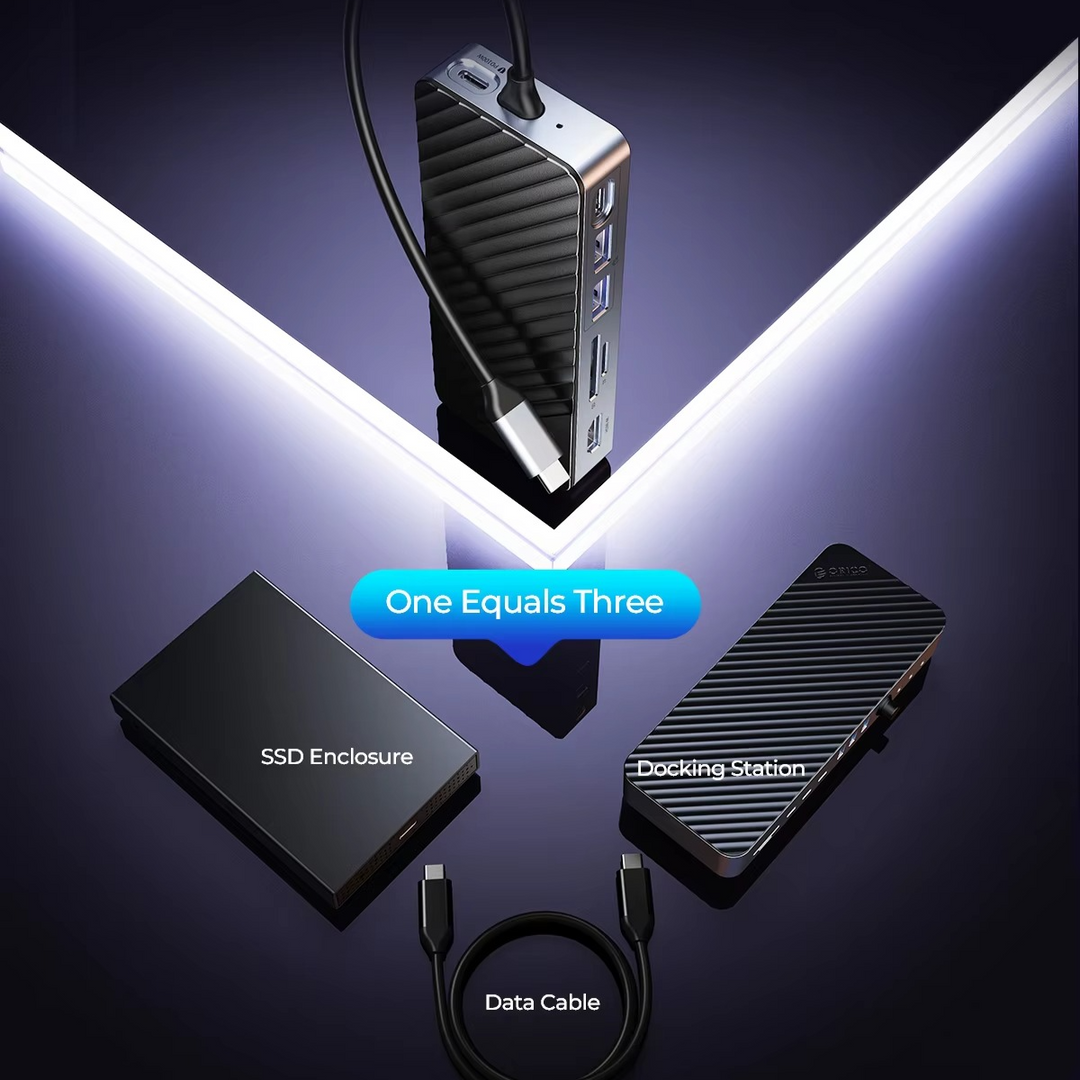 BowLift | Ultimate USB-C Laptop Docking Station with Integrated SSD Enclosure