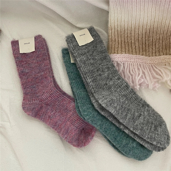 BowLift | CozyWarmth | Women's Thermal Socks | 9% Wool & Cashmere | Extra Thick & Soft | Japanese Knitting Style