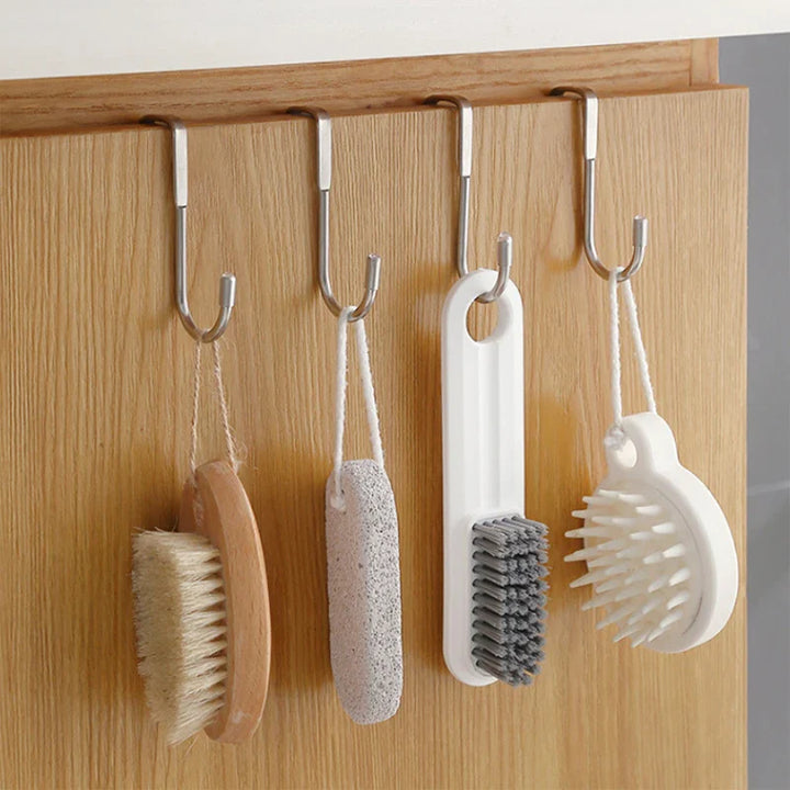 BowLift | Door hooks DUOHOLD | Double hooks for cabinet doors | Stainless steel 304 | Black or White | No drilling