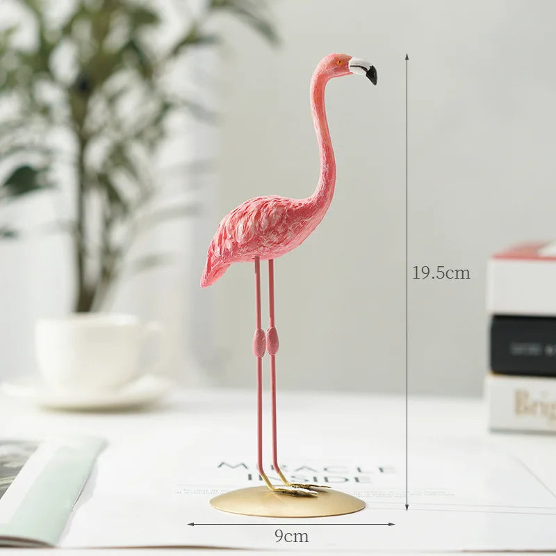 BowLift | Nordic Flamingo Figurine Figure Statue Sculpture Living Room Office Wedding Party Ornaments Home Decor Decoration Accessories