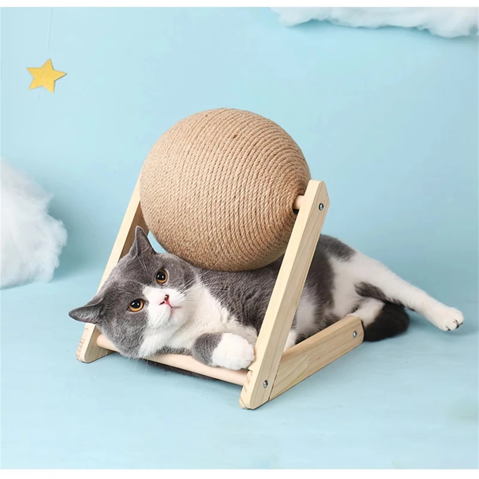 BowLift | Durable Sisal Cat Scratcher Ball - Perfect for Paws