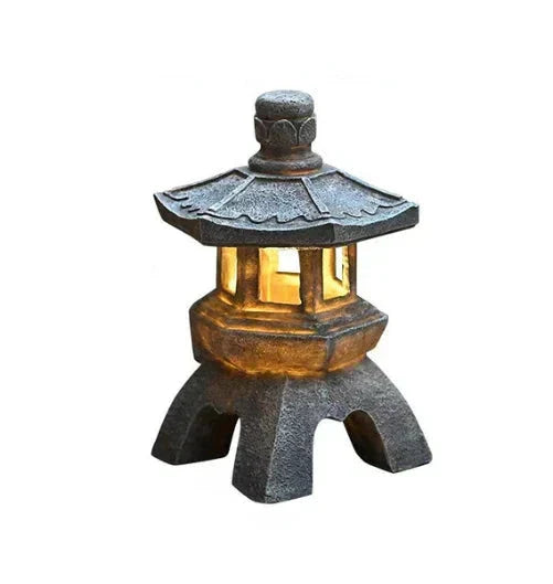 Japanese garden lantern - Weatherproof LED outdoor lighting for Zen gardens | Bowlift