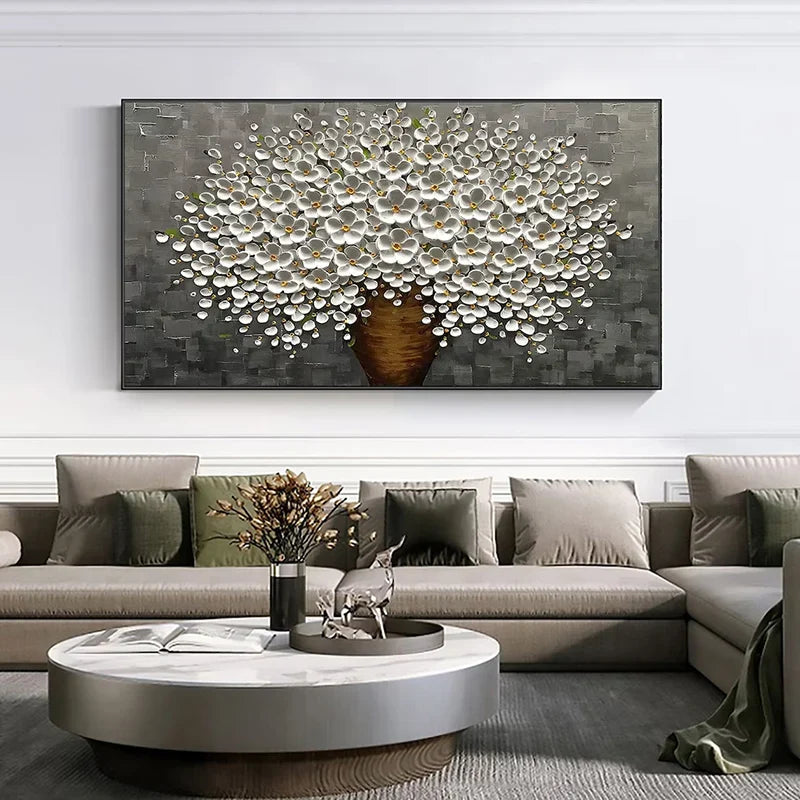 Modern Abstract Flower Tree Wall Art Fine Art Canvas Prints Large Sizes Pictures For Living Room Bedroom Home Office Art Decor | Bowlift