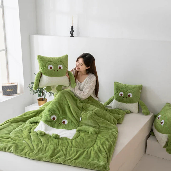 Cozy Dreams Mini Monster Quilted Pillow Bowliftanket | Bowlift