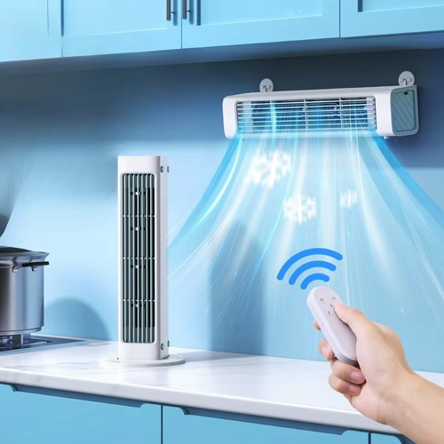 BowLift | Ultra-Quiet Wall-Mounted Bladeless Fan - Powerful & Compact Air Cooler for Home and Office