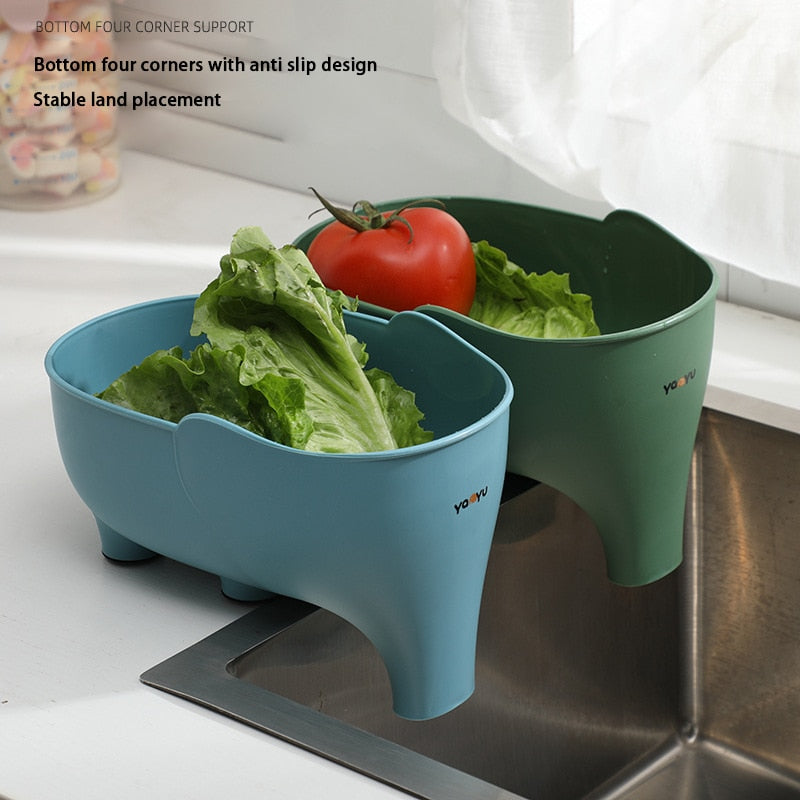BowLift | Elephant Easy Drain Sink Basket
