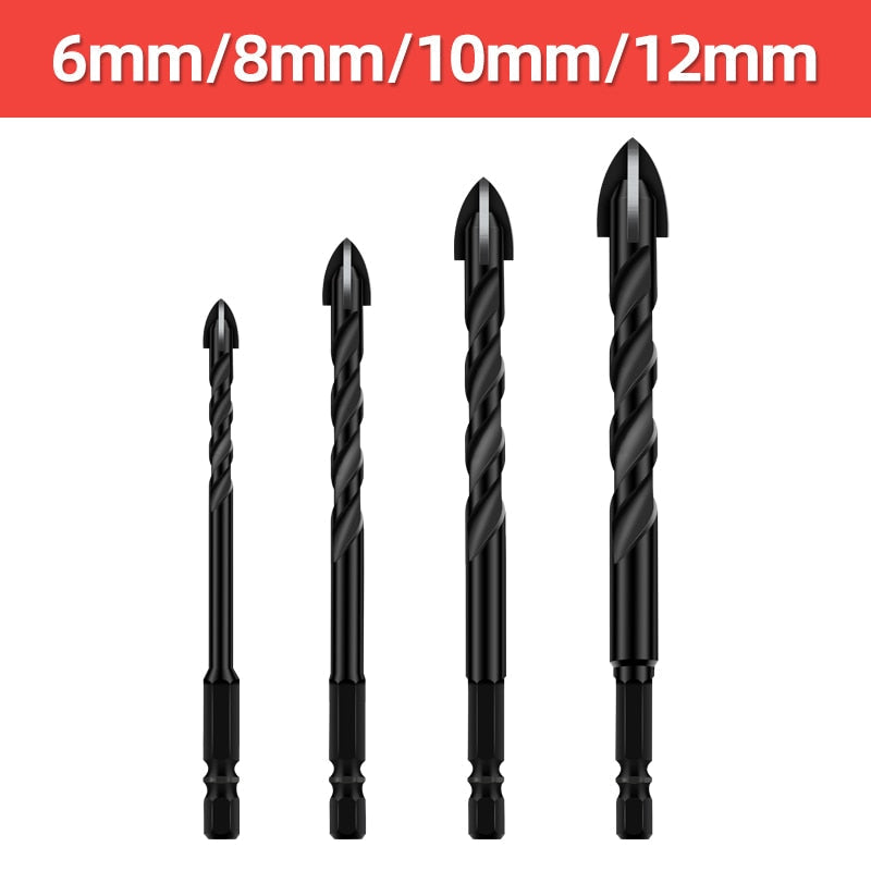 Heavy-Duty Mega Ultimate Cross Hex Drill Bit Set | Bowlift