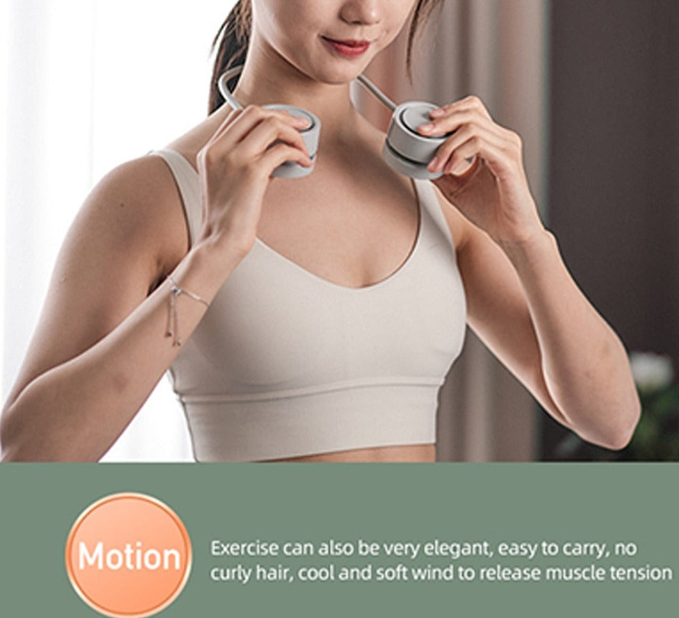 Retractable Aroma Therapy Bladeless Neck Fan | Bowlift
