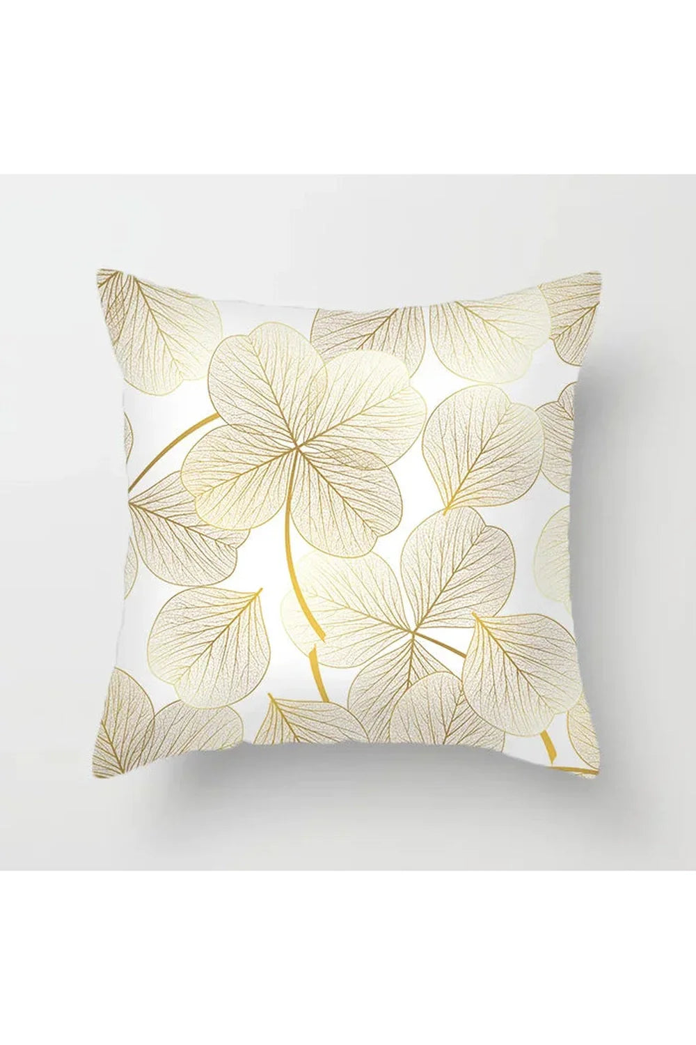 Yellow Leaf Polyester Pillowcase | Bowlift