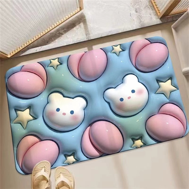 BowLift | Non-Slip Cartoon Colorful Fun Quick Water Absorbent Mat