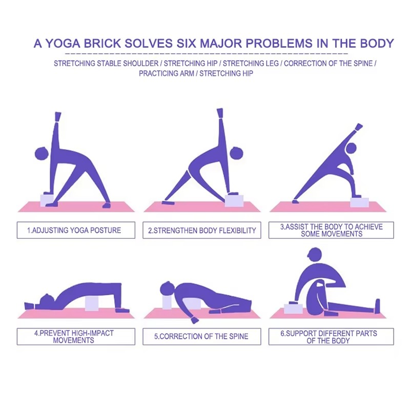BowLift | EVA Foam Yoga Block for Home Workouts, Pilates, and Bodybuilding