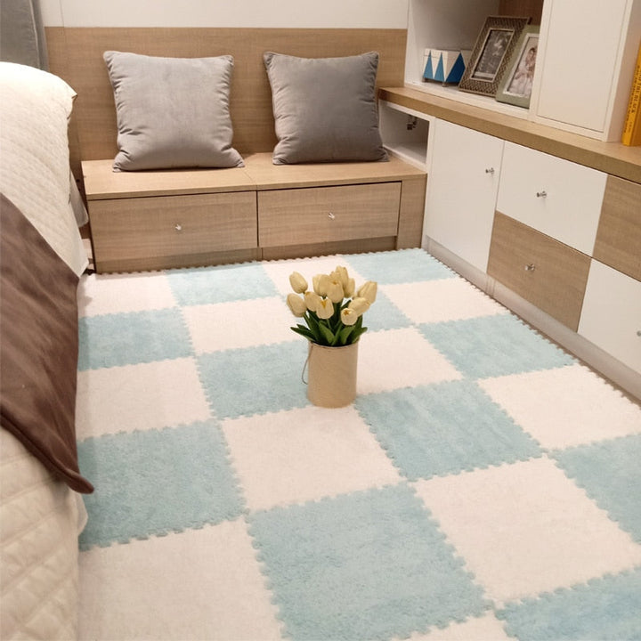 DIY Winter Plush Puzzle Mat | Bowlift