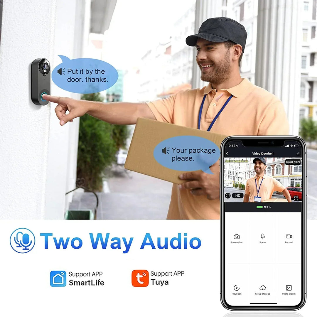 BowLift | ViewSecure Doorbell with Camera | 1080P HD | Wi-Fi & App | Motion Detection & Night Vision