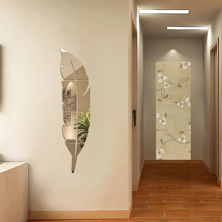 BowLift | 3D Feather Art Mirror Wall Sticker