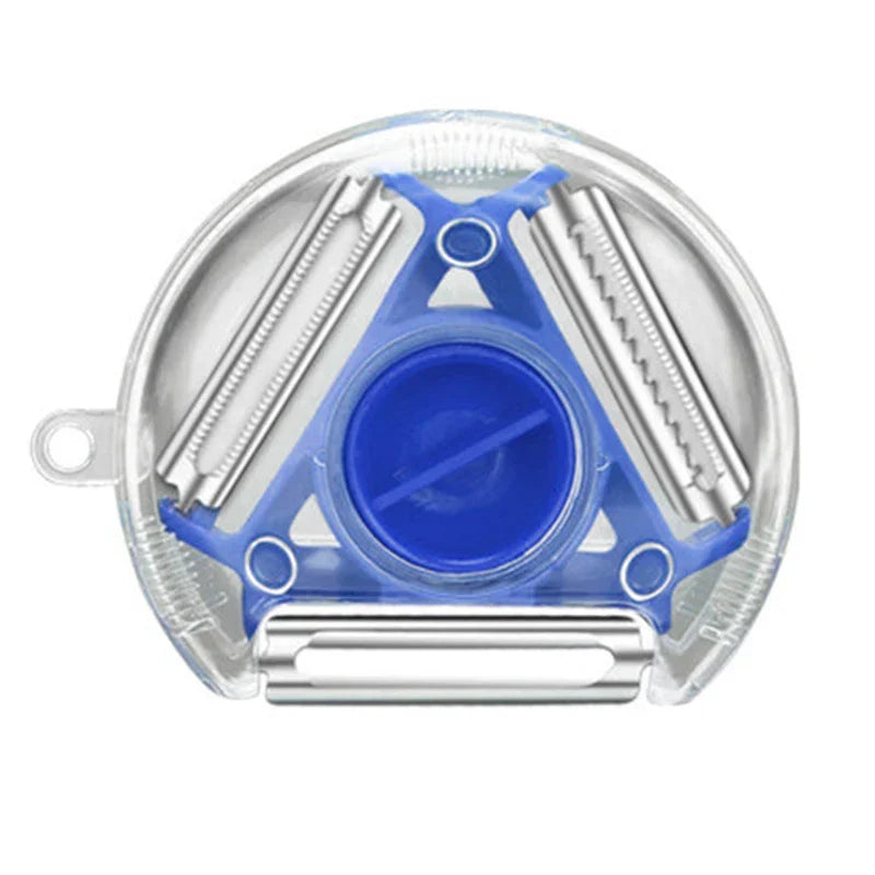 BowLift | Peelvanta 3-in-1 Peeler | Stainless Steel Blades | Julienne & Serrated | Dishwasher Safe