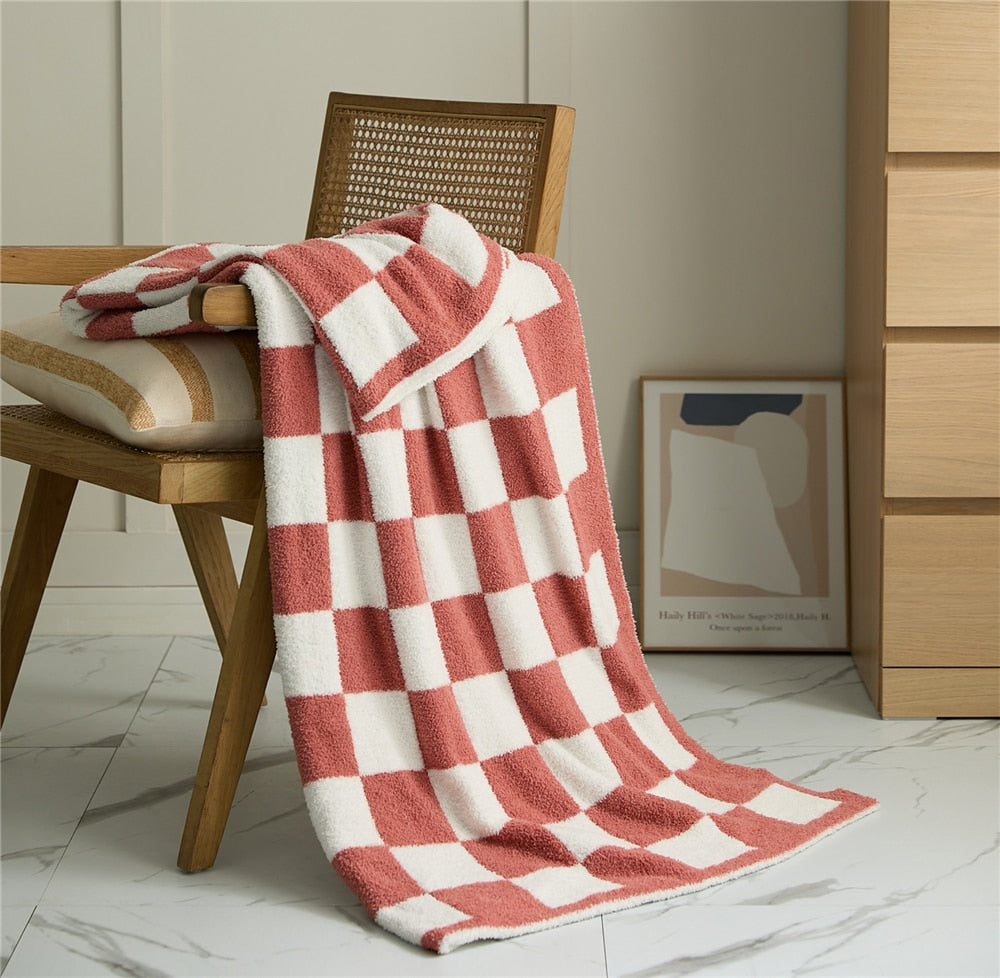 COLOURFUL CHECKERBOARD THROW | Bowlift