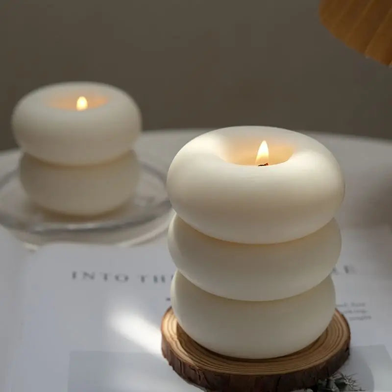BowLift | Donut Aromatherapy Candle Round Smokeless