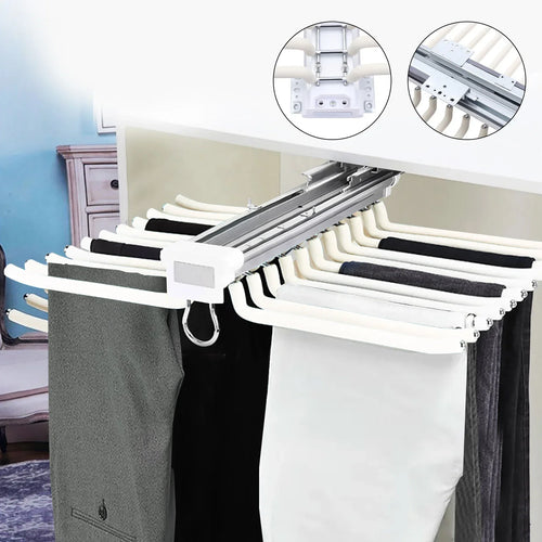 Smart Slide-Out Rail Cloth Organizer | Bowlift
