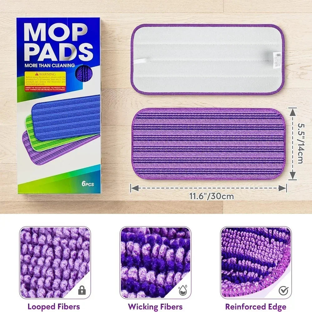 BowLift | EcoClean Pads | Reusable Cleaning Pads | High Dirt Absorption | Compatible with Swiffer Wet Jet