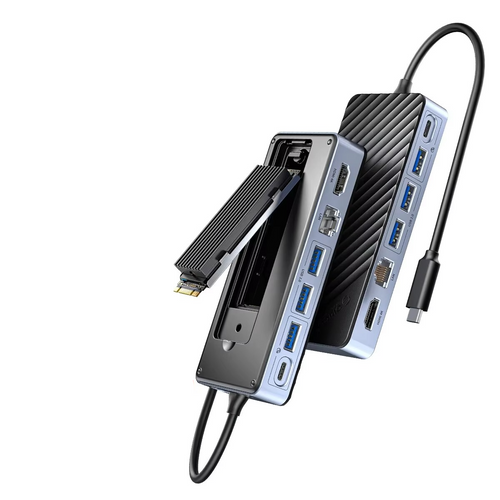 BowLift | Ultimate USB-C Laptop Docking Station with Integrated SSD Enclosure
