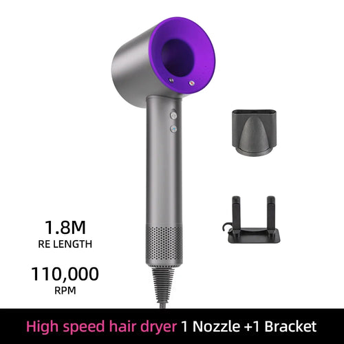 BowLift | Ion Hair Dryer | 200 Million Negative Ions | Intelligent Temperature Control | 110,000 RPM