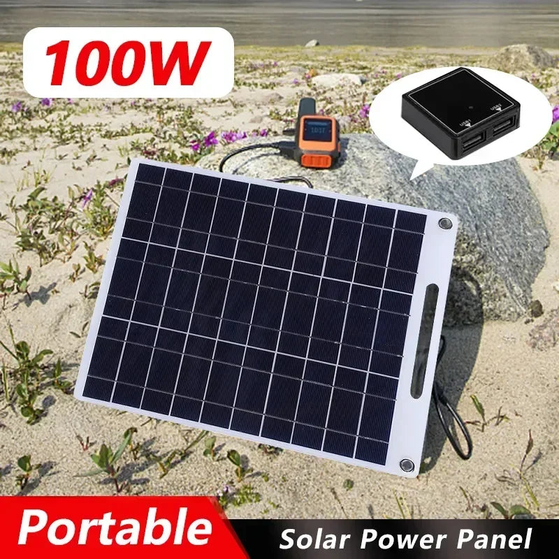BowLift | Portable Solar Panel SOLVION Charge 100W | 5V | Dual USB | Waterproof | Outdoor & Camping