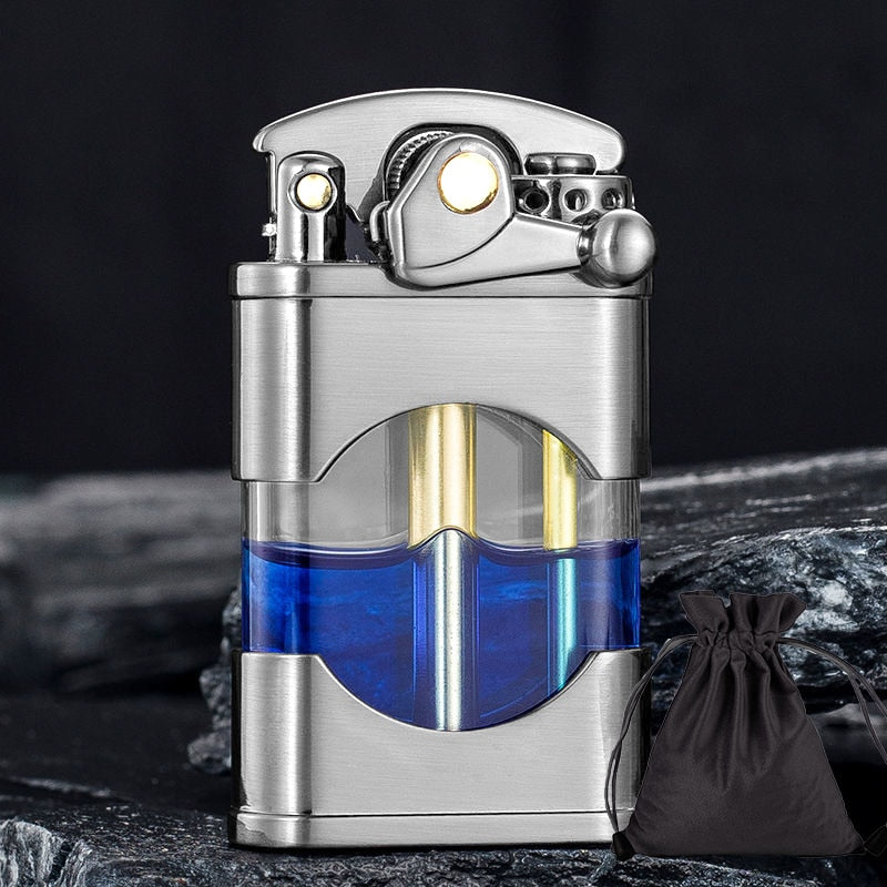 Elegant Retro Slim Metal Lighter | Bowlift
