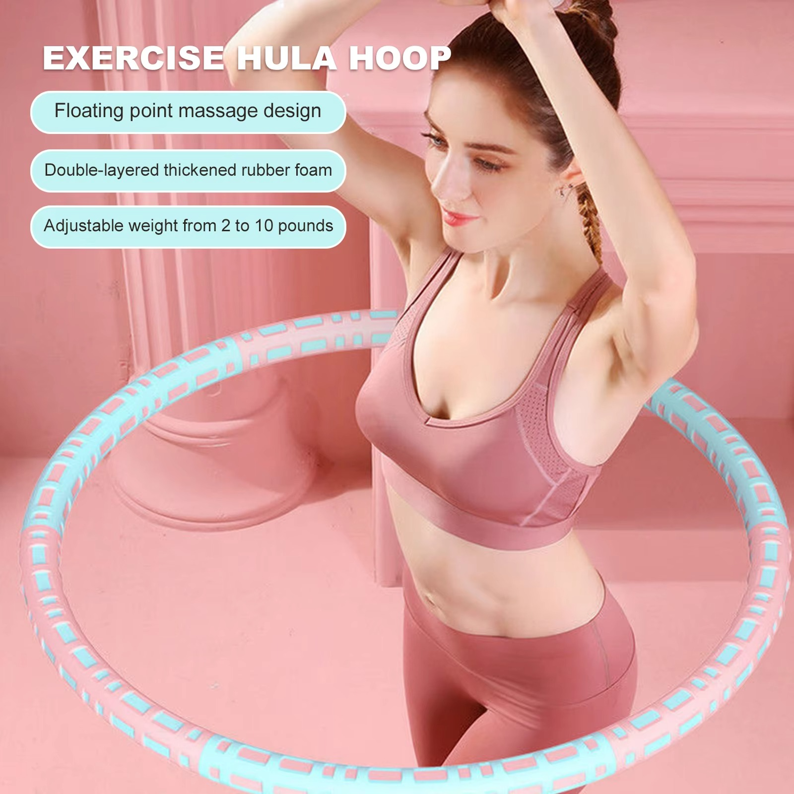 BowLift | Detachable Stainless Steel Weighted Fitness Hoop for Full Body Exercise