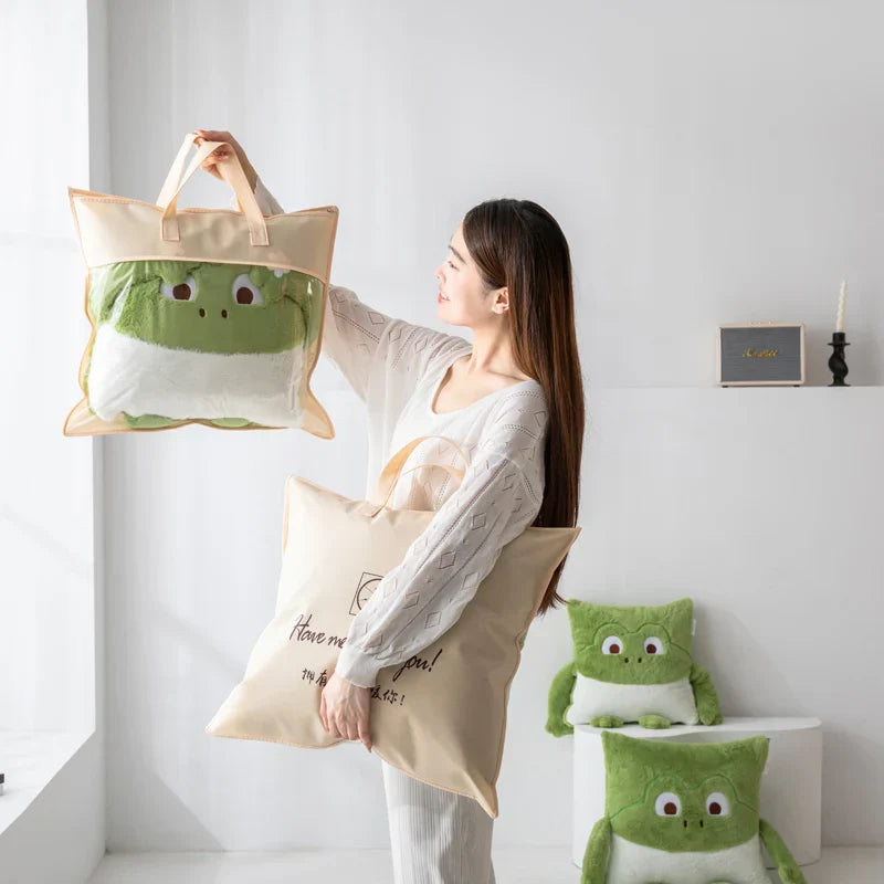 Cozy Dreams Mini Monster Quilted Pillow Bowliftanket | Bowlift