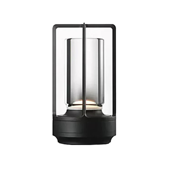 Rechargeable wireless table lamp with crystal glass - Portable LED light for indoor and outdoor areas | Bowlift