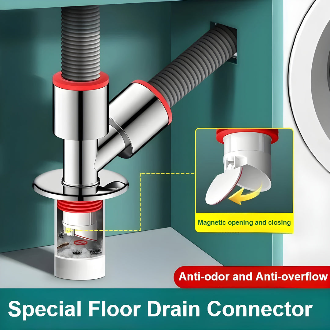 BowLift | Anti-Odor Washing Machine Floor Drain Connector
